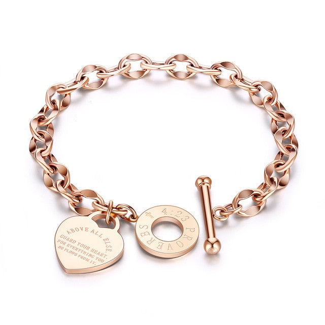5mm stainless steel bead 26 letters bracelet femme A-Z custom charm high  quality titanium steel bracelet for women jewelry gift