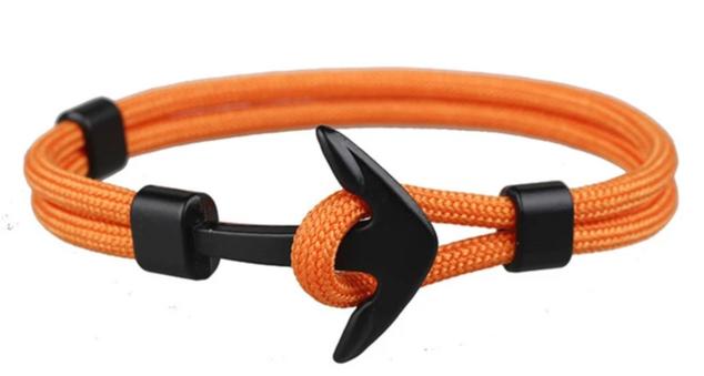 Aroncent Fish Hook Bracelet Leather Braided Wrap Rope Bracelet for Men  Wristband Anchor Bracelet Nautical Bracelet for Men Women Valentines Day