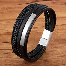 Load image into Gallery viewer, Classic Leather Bracelet for Men